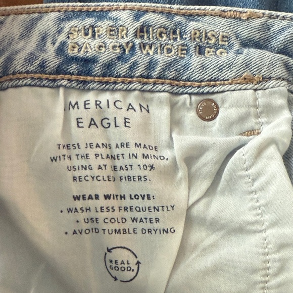 American Eagle Outfitters Dreamy Drape Baggy Jeans - Picture 9 of 11